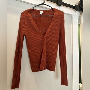 A New Day ribbed button up sweater cardigan